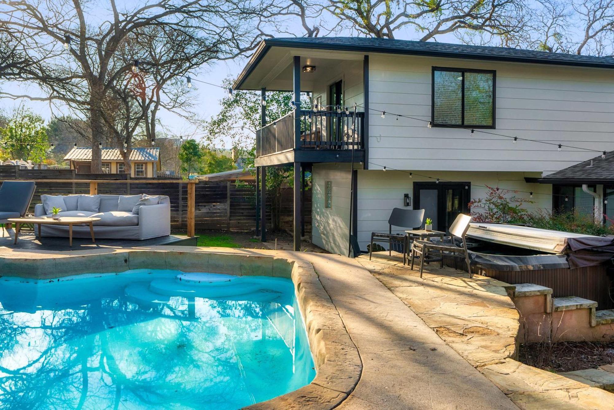 Luxury Zilker Home Pool Hot Tub And 2 Kitchens Austin Buitenkant foto